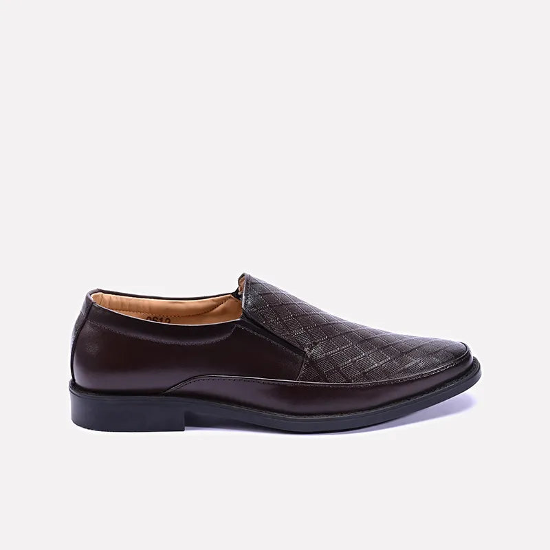 Ashby Brown Slip On Dress Shoes 0111250