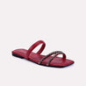 vesper maroon fancy slippers