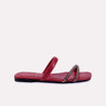 vesper women maroon fancy slippers