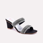 Veyla Black Fancy Heel Slippers 0412841