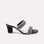 Veyla Black Fancy Heel Slippers 0412841