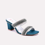 Veyla Dark Green Fancy Heel Slippers 0412841