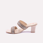 Veyla Gold Fancy Heel Slippers 0412841