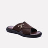 vince brown casual slippers