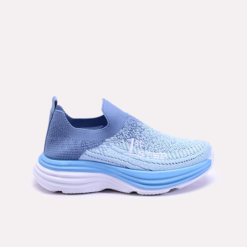 Vionette women Blue Slip On Sneakers