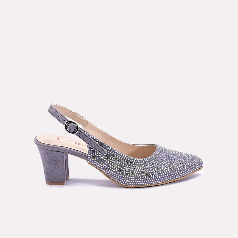 vivid womens gray fancy pumps