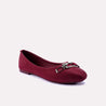 vogue maroon fancy pumps