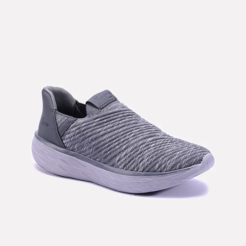 Vortex Gray Slip On Sneakers 0120503