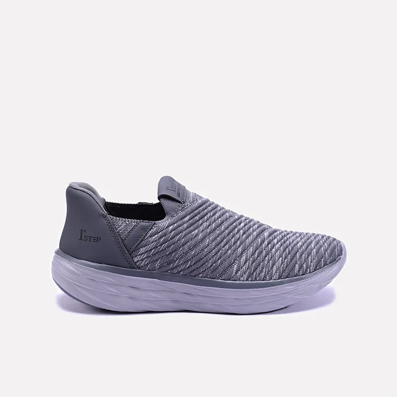 Vortex Gray Slip On Sneakers 0120503