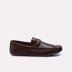 wallace mens brown perforated horsebit loafers