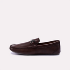 wallace brown perforated horsebit loafers for men