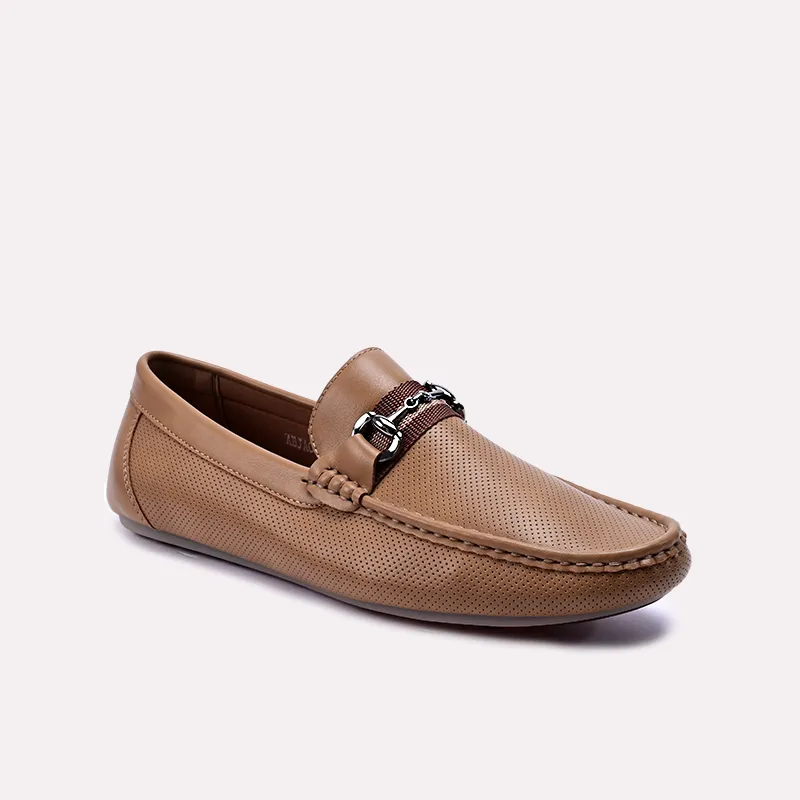 wallace mustard perforated horsebit loafers