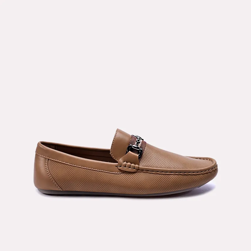 wallace mens mustard perforated horsebit loafers