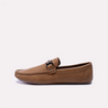 wallace mustard perforated horsebit loafers for men