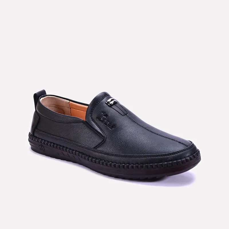 warren black casual shoes