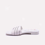 White Casual Flat Slippers 0413185