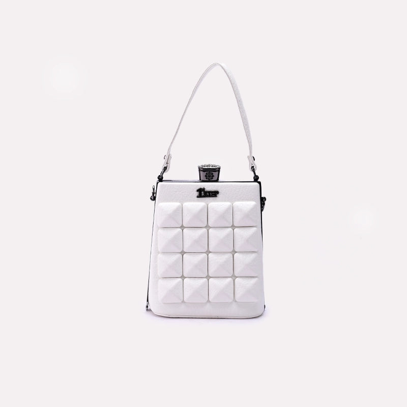 White Casual Hand Bags