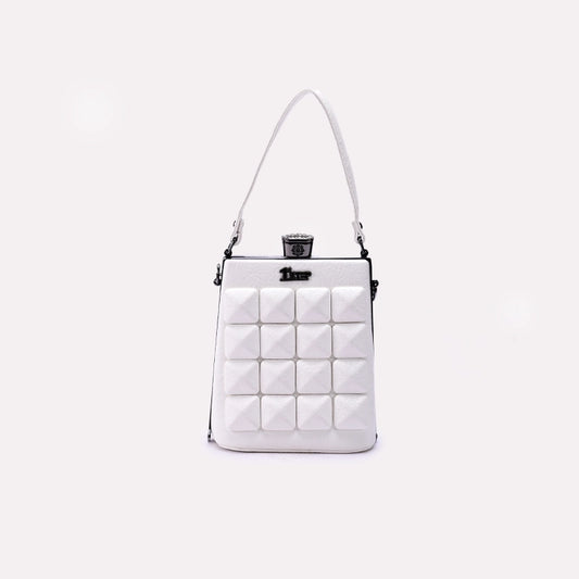 White Casual Hand Bags
