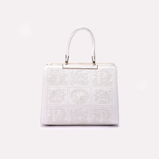 White Casual Shoulder Bag