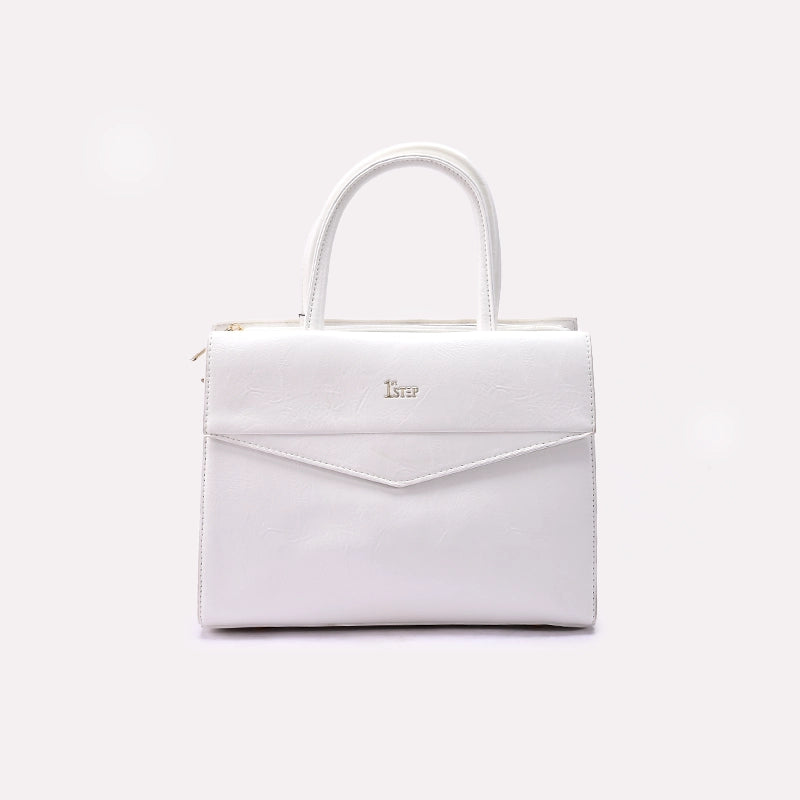 White Casual Shoulder Bag