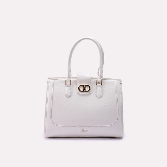 White Casual Shoulder Bag