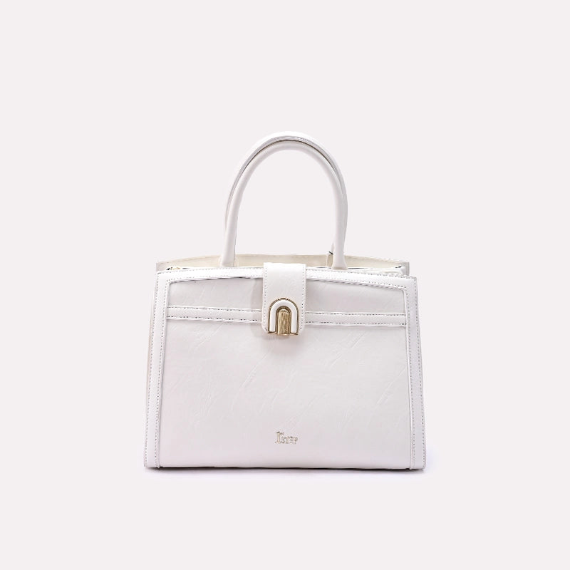 White Casual Shoulder Bag