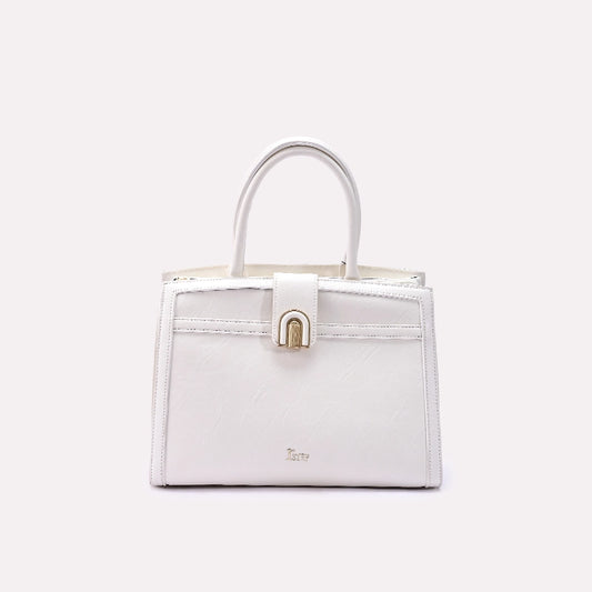 White Casual Shoulder Bag