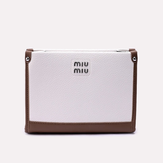 White Casual Shoulder Bags 0331393