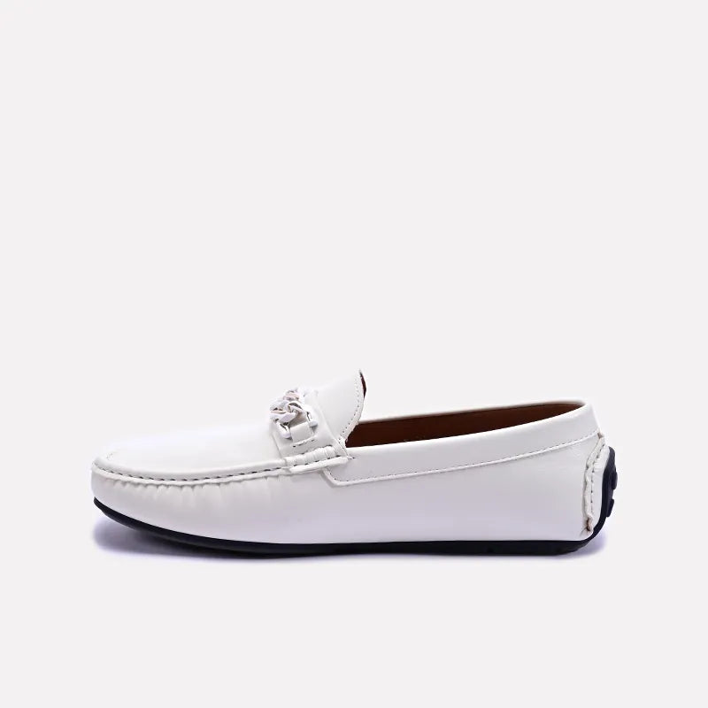 White Chain Loafers For Men 0130950