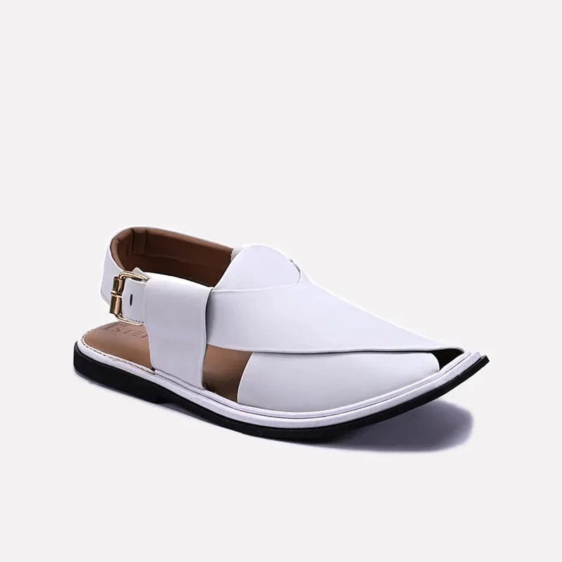White Kaptan Peshawari Sandal 0140744