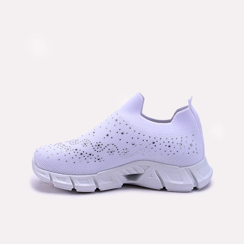 Womens White Slip On Sneakers