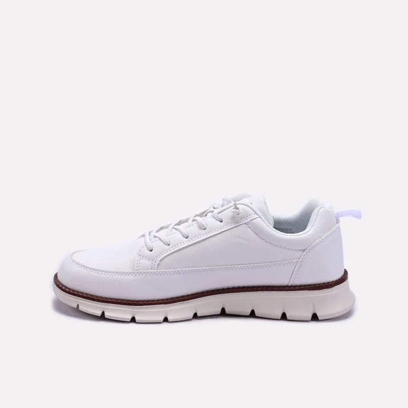 White Soft Sole Sneakers Men 0120542