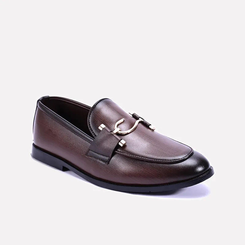 windsor brown formal loafers shoes