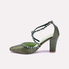 winona green bridal pumps for women