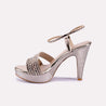 winslet gold glimmering sandals for women