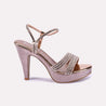 winslet women peach glimmering sandals