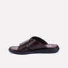 winston brown criss cross slides for men