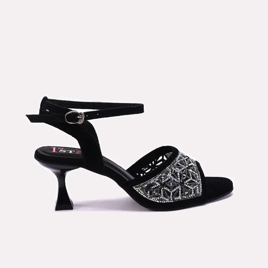 Womens Black Bridal Sandals 0421503