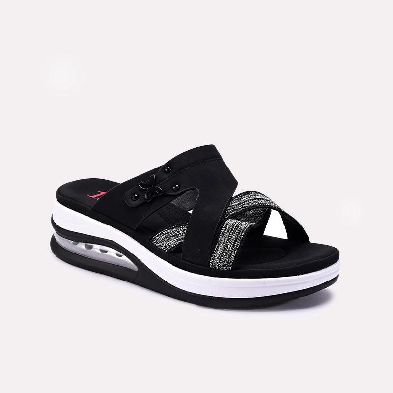 Black Casual Slippers