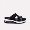 Womens Black Casual Slippers