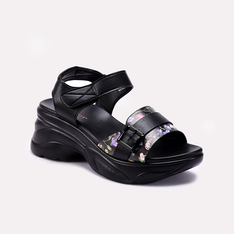 Black Chunky Sandals