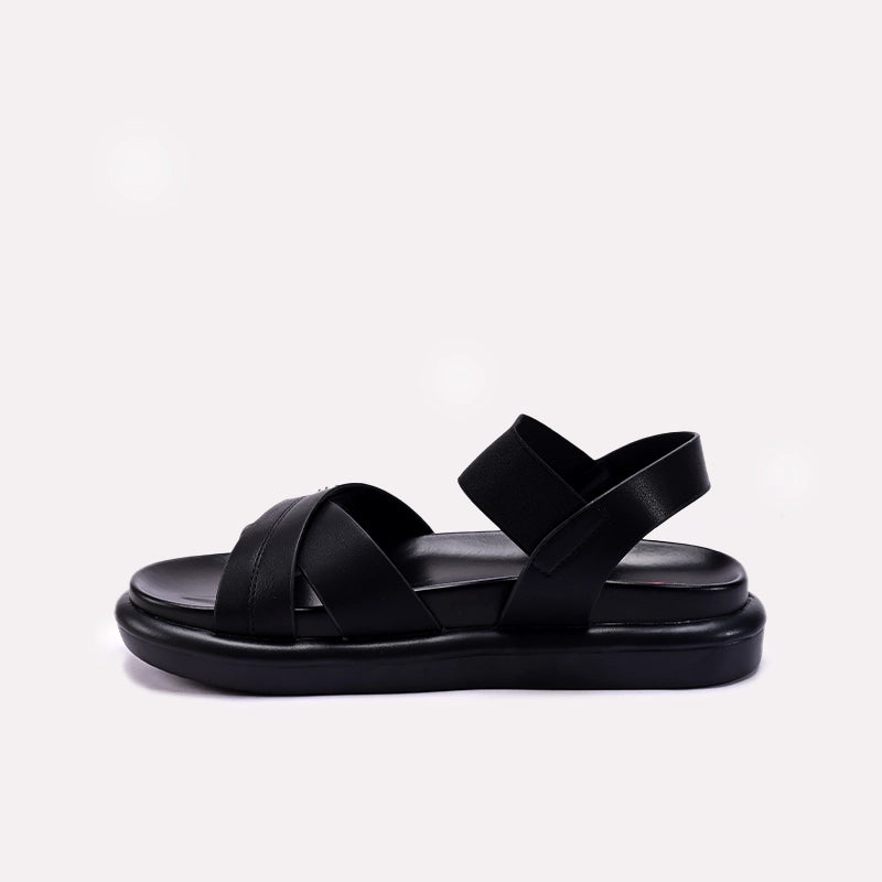 Black Comfy Casual Sandals for Women