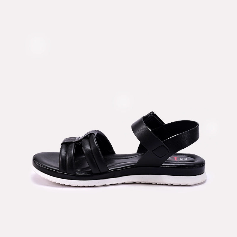 Black Comfy Sandals for Women