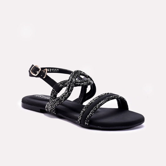 Black Fancy Sandals