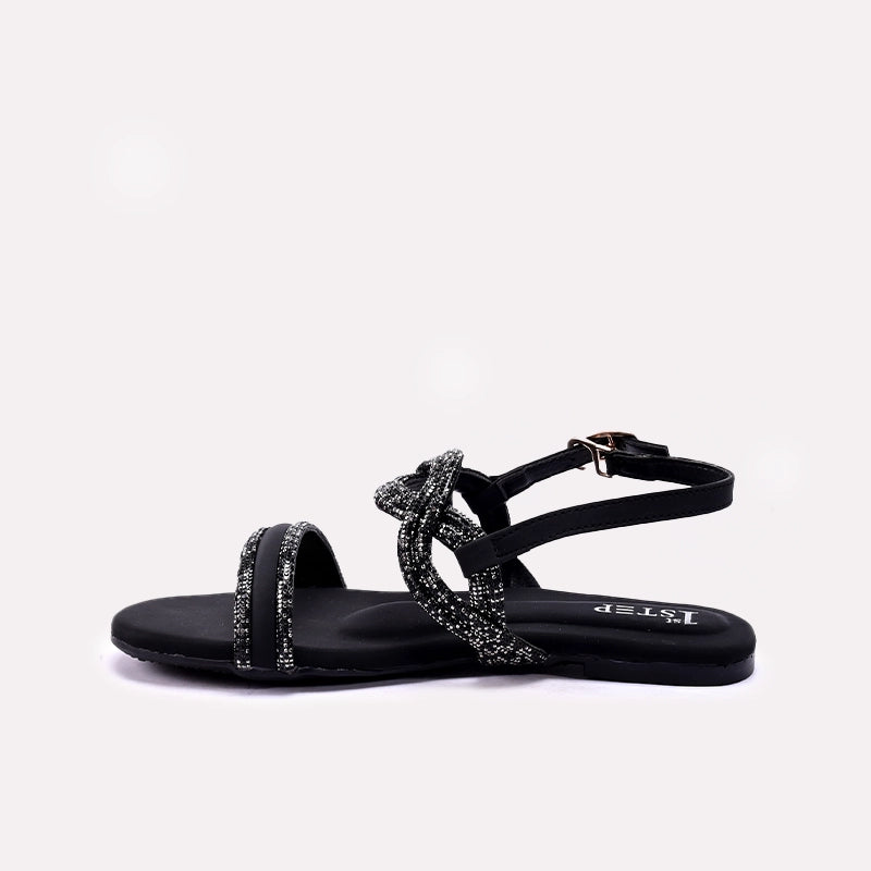 Black Fancy Sandals for Women