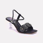 Womens Black Fancy Sandals 0421439