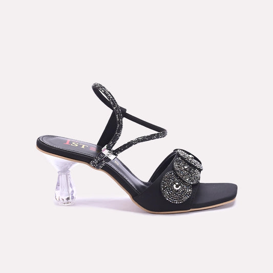 Womens Black Fancy Sandals 0421439