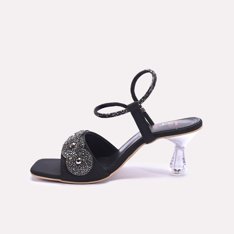 Womens Black Fancy Sandals 0421439