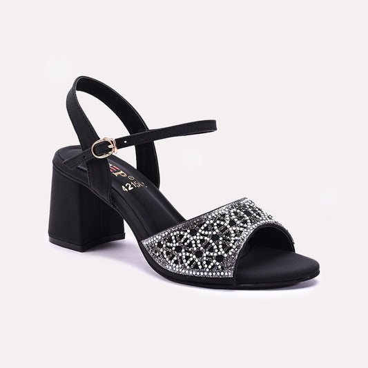 Black Fancy Sandals