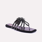 Womens Black Fancy Slip Ons 0412991